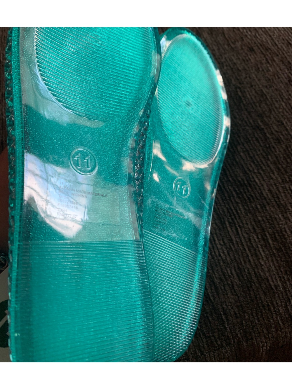 Wild Fable Women's Aqua Jelly Ballet Flats - Picture 5 of 6
